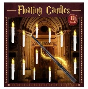 Floating Candles 12 Pack With Wand Remote Control, NEW